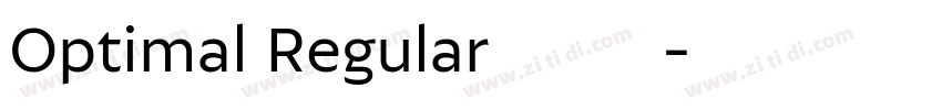 Optimal Regular中文细体字体转换